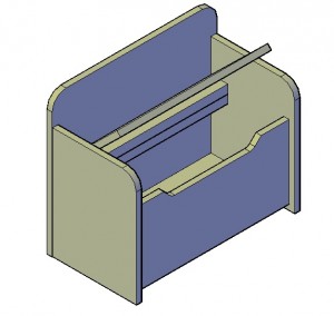 speelgoed opbergbankje bouwtekeningen